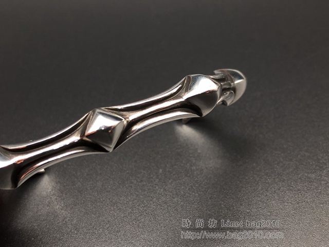 chrome hearts銀飾 925銀 克羅心魚骨手鐲  gjc1518